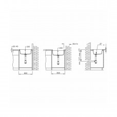 Chiuveta soft compozit Square DUROTHEK 76x50 1B Bej