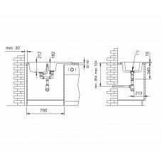 Chiuveta pentru bucătărie soft compozit Pyramis Level DUROTHEK 1 1/2B 1D ST