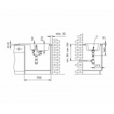 Chiuveta soft compozit Level DUROTHEK 1 1/2B 1D DR Bej
