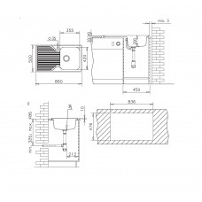 Set Pyramis chiuveta soft compozit Pyramis Stripe Durothek 1B 1D DR Bej + Baterie