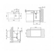 Set chiuveta soft compozit Level DUROTHEK 1B 1D DR & baterie - Alb