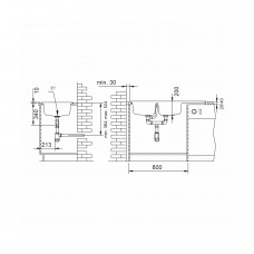 Chiuveta soft compozit Level DUROTHEK 2B 1D ST Alb