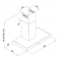 Hota decorativa Pyramis SILVERLIGHT 90cm