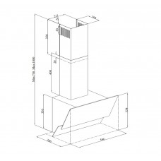 Hota Decorativa Pyramis Silver Sticla Gri