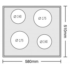 Plita electrica Pyramis 60BCBC