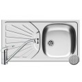 Set Pyramis inox chiuveta bucatarie si baterie ET78 DR LN + ACCEL Set Pyramis inox chiuveta bucatarie si baterie ET78 DR LN + ACCEL
