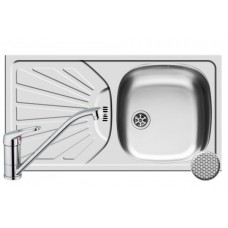 Set Pyramis inox chiuveta bucatarie si baterie ET78 DR LN + ACCEL