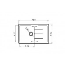 Set Pyramis chiuveta granit Portos & baterie Bello Carbon