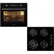 Pachet cuptor electric Arctic AROIM24500BC + plita sticla pe gaz ARSGN64121S Pachet cuptor electric Arctic AROIM24500BC + plita sticla pe gaz ARSGN64121S