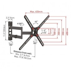 Suport perete Barkan mobil TV plat/curbat BM343