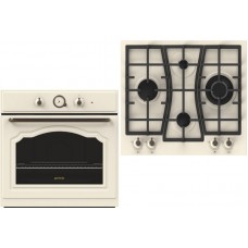 Pachet Gorenje rustic cuptor electric BO53CLI + plita gaz GW65CLI