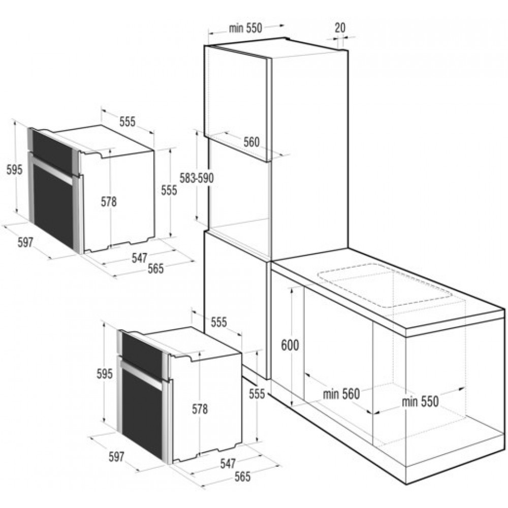 Cuptor electric Gorenje BO8KRB