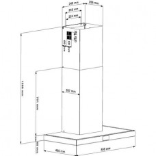 Hota decorativa Beko HCB91845BDXH Dark Inox