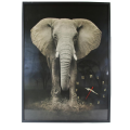 Tablou cu ceas inramat Heinner HR-FA911-70/100 Elefant