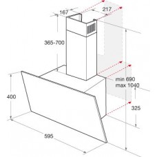 Hota decorativa Indesit IHVP 6.4 AL K 60cm