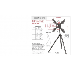 Suport tripod portabil de podea pentru TV plat/curbat Barkan, 13-83"