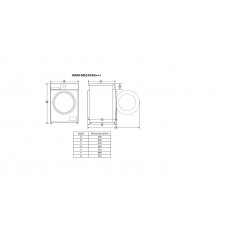 Masina de spalat rufe SLIM HEINNER HWM-M814IVKA+++ 8 kg 1400 rpm Clasa A inverter