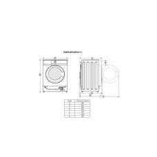 Masina de spalat rufe incorporabila HEINNER HWM-BI914IVA+++9 Kg 1400 RPM Clasa A inverter