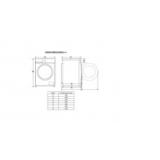 Masina de spalat rufe SLIM HEINNER HWM-M8014SMA+++8 kg 1400 rpm Clasa A inverter