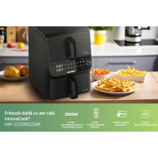 Friteuza dubla etajata HEINNER InnovaCook HAF-C10DBS25BK
