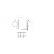 Masina de spalat rufe HEINNER HWM-M1014IVKSA+++ 10 kg 1400 rpm Clasa: A invereter