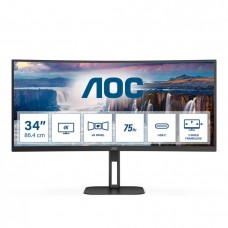 Monitor  AOC curbat CU34V5C/BK 34" WLED UHD