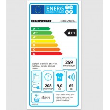 Uscator de rufe cu pompa de caldura Heinner HHPD-V9T2KA++