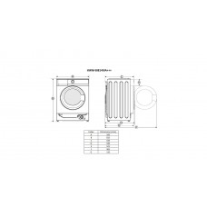 Masina de spalat rufe incorporabila HEINNER HWM-BI814IVA+++8 Kg 1400 RPM Clasa A inverter