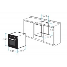 Pachet Pyramis ECOLINE cuptor electric + plita gaz