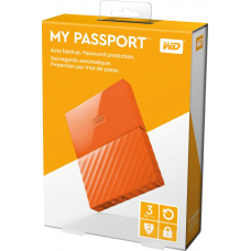 HDD Extern Western Digital My Passport 3Tb Orange