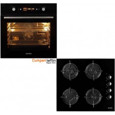 Pachet Arctic cuptor electric AROIM24500BC+plita sticla gaz ARSGN64120S Pachet Arctic cuptor electric AROIM24500BC+plita sticla gaz ARSGN64120S