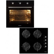 Pachet Arctic cuptor electric AROIC21100BH+plita sticla gaz ARSGN 64120S